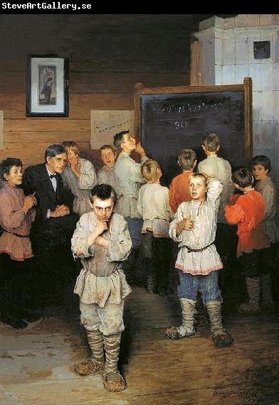 Nikolay Bogdanov-Belsky Mental Calculation. In Public School of S. A. Rachinsky